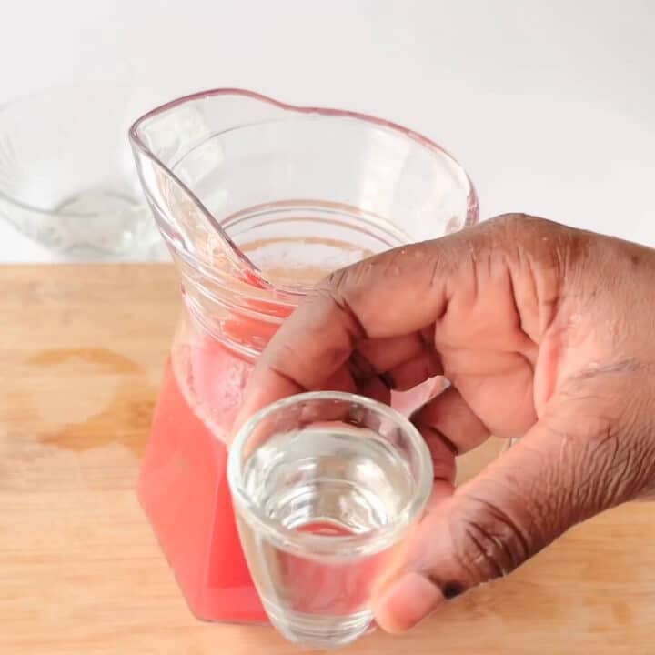 A shot of rum