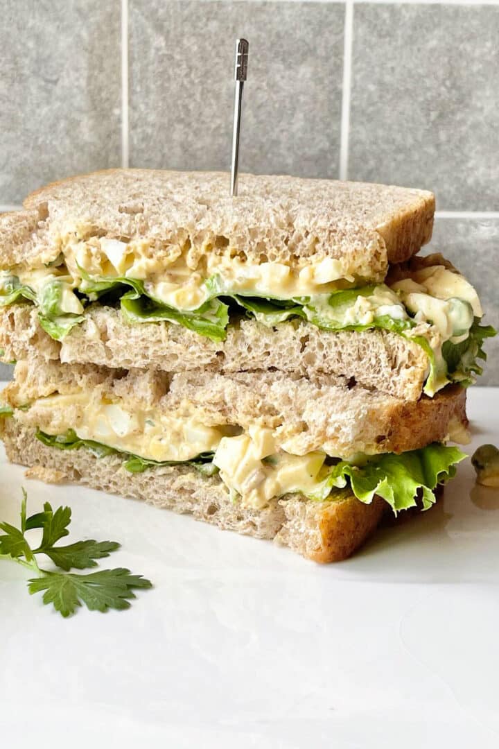Egg salad sandwiches.